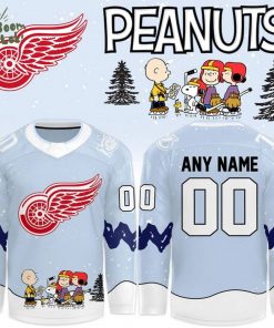 “Peanuts Day” for Snoopy Detroit Red Wings Hockey Jersey