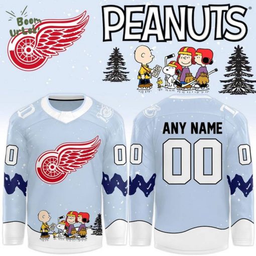 “Peanuts Day” for Snoopy Detroit Red Wings Hockey Jersey