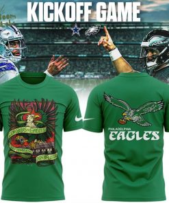 Philadelphia Eagles 2025 NFL Season Opener T-shirt (Green)