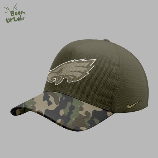Philadelphia Eagles Nike Olive 2025 Salute to Service Sideline Standard Tshirt
