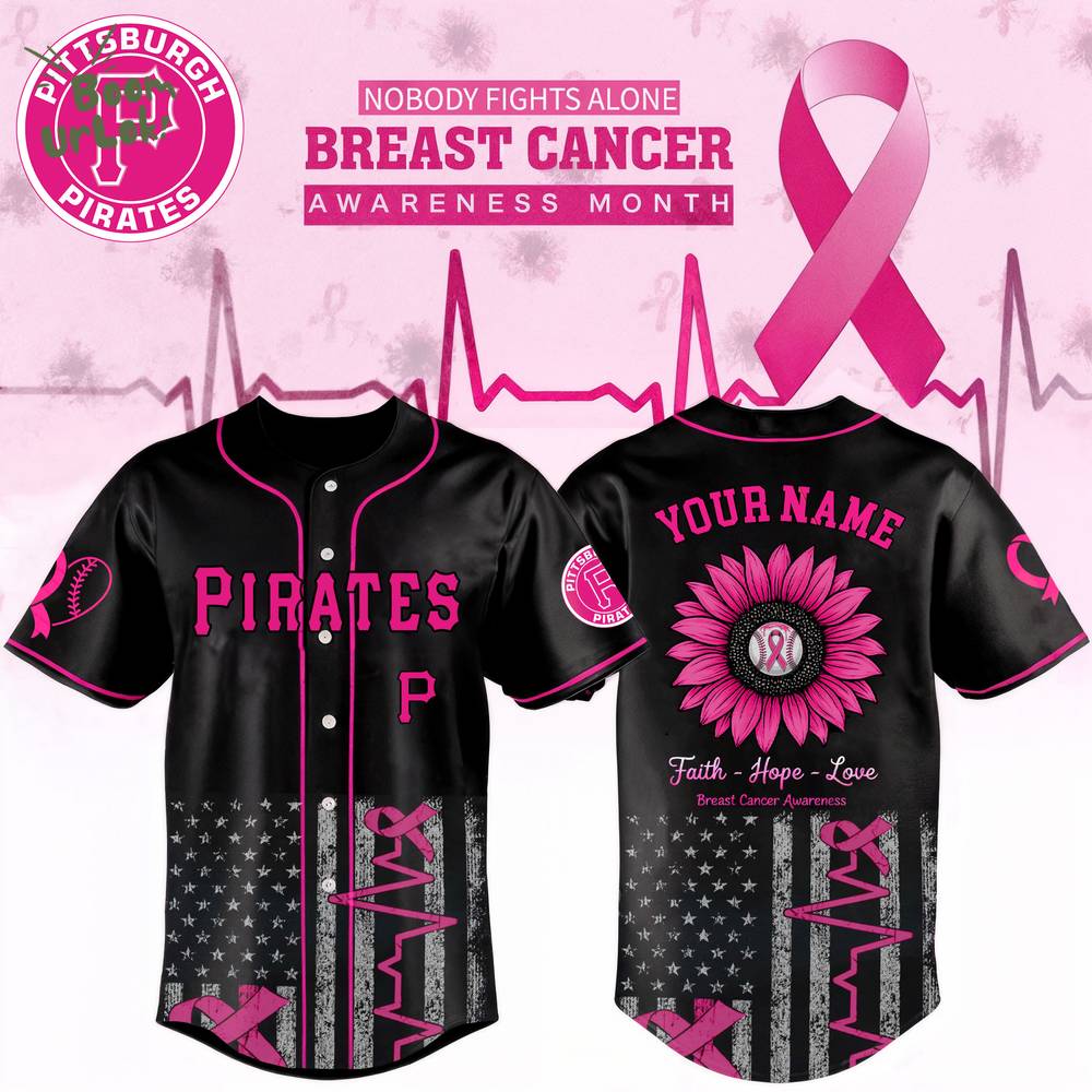 Pittsburgh Pirates x Breast Cancer Awareness Month Edition-3D Baseball Jersey Pittsburgh Pirates x Breast Cancer Awareness Month Edition-3D Baseball Jersey