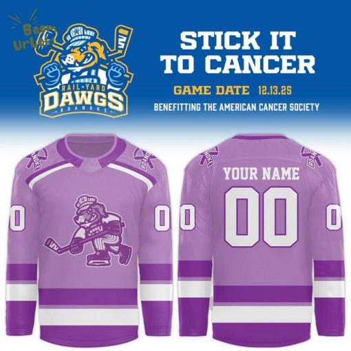 Roanoke Rail Yard Dawgs x Stick it to Cancer Jerseys 2025