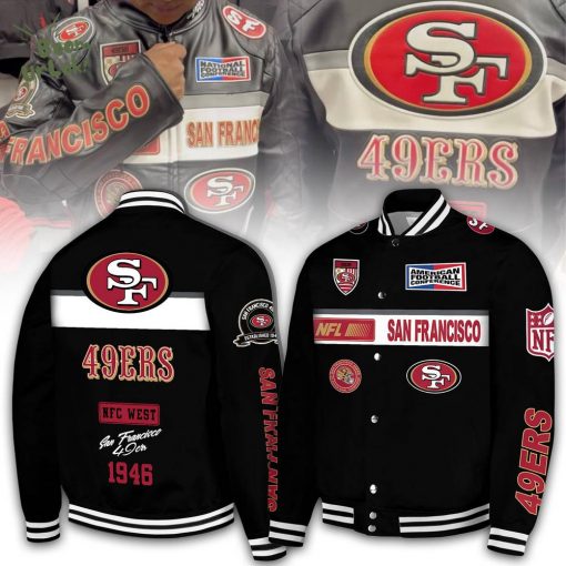 San Francisco 49ers 1946 NFC West Special Bomber Jacket – Black