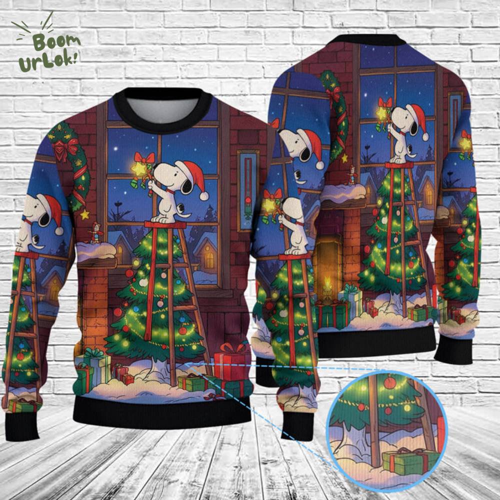 Snoopy Christmas Knitted Sweater Snoopy Christmas Knitted Sweater