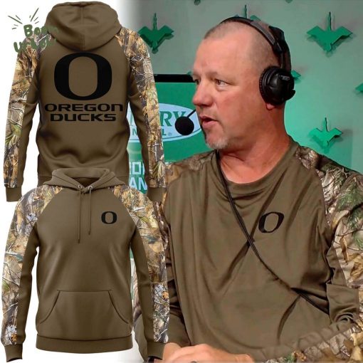 Special 2025 Hunting Camo Oregon Football Hoodie