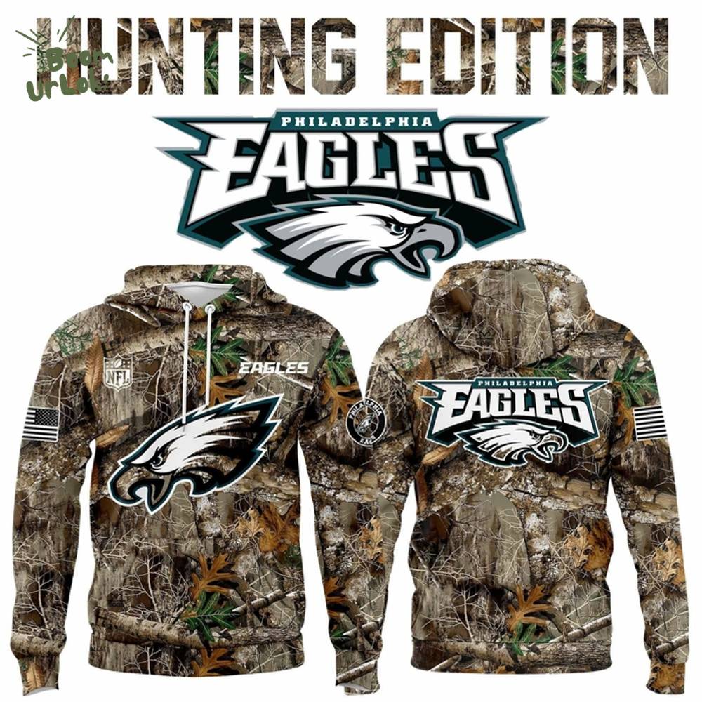 Special edition Philadelphia Eagles Hunting Camo Hoodie 2025 Special edition Philadelphia Eagles Hunting Camo Hoodie 2025
