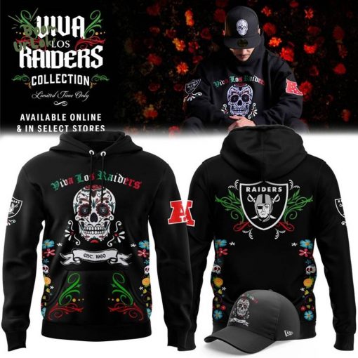 VIVA LOS RAIDERS SUGAR SKULL HOODIE