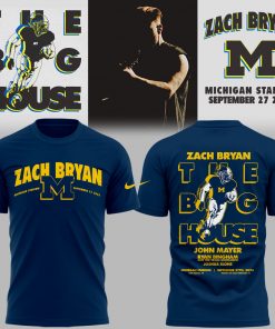 Limited Edition Michigan Fb Zach “The Quittin’ Time Tour 2025” Michigan Stadium TShirt