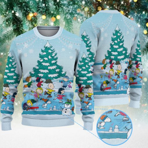 Snoopy And Friends Snow Christmas Knitted Sweater