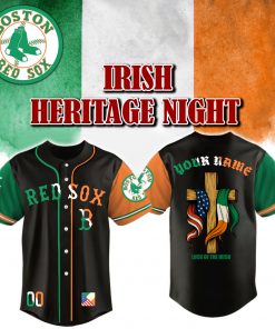 Boston Red Sox x Irish American Heritage Night Luck Of The Irish-3D Baseball Jersey