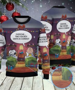Snoopy Time For Bed Christmas Knitted Sweater