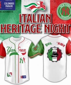 New York Yankees x Italian American Heritage Night 2025-3D Baseball Jersey
