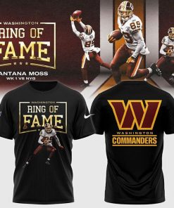 Washington Commanders Santana Moss Ring Of Fame T-shirt