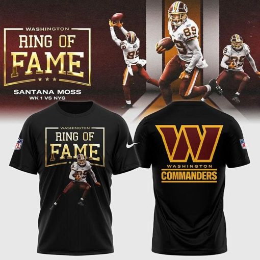 Washington Commanders Santana Moss Ring Of Fame T-shirt