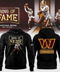 Washington Commanders Santana Moss Ring Of Fame Hoodie