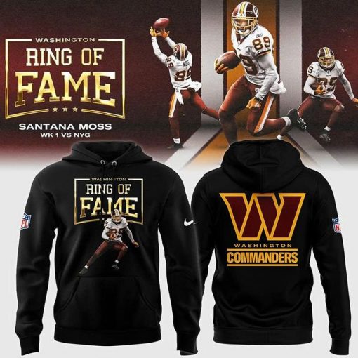 Washington Commanders Santana Moss Ring Of Fame Hoodie