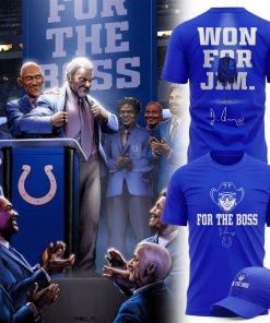 Colts Jim Irsay For The Boss T-Shirt (Blue)