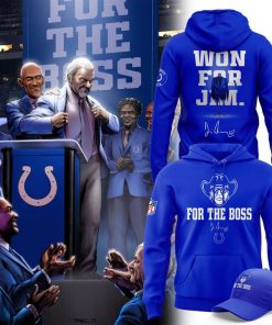 Colts Jim Irsay For The Boss Hoodie (Blue)