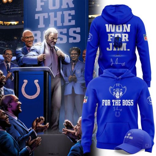 Colts Jim Irsay For The Boss Hoodie (Blue)