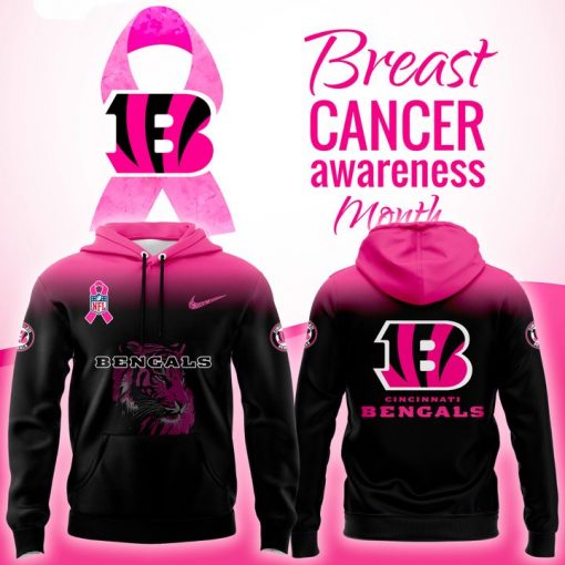 Cincinnati Bengals NFL Breast Cancer Awareness 2025-2026 Hoodie