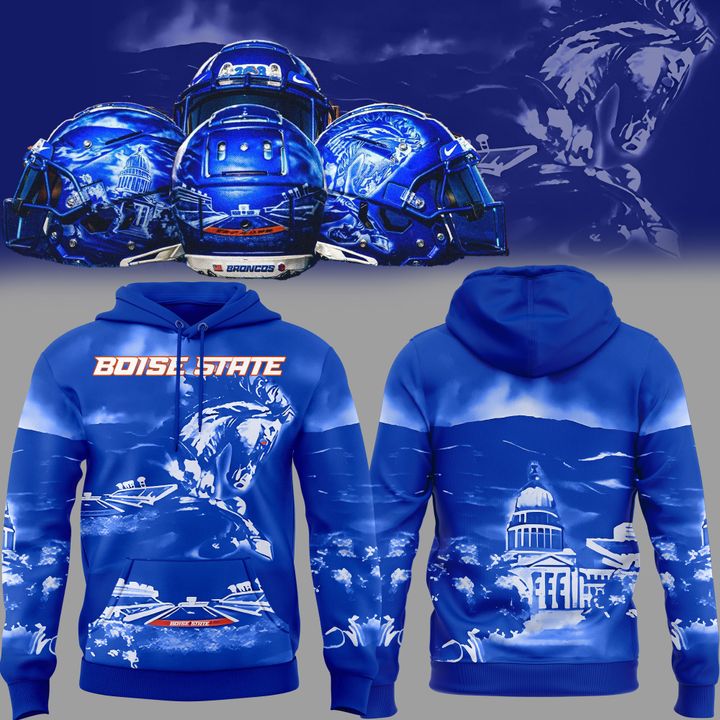 Boise State Broncos Football "The Blue and the State of Idaho" Special Edition 2025 Hoodie Boise State Broncos Football "The Blue and the State of Idaho" Special Edition 2025 Hoodie