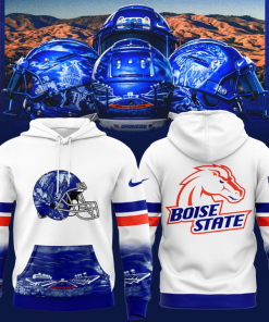 Boise State Broncos Football “The Blue and the State of Idaho” Special Edition 2025 White Hoodie