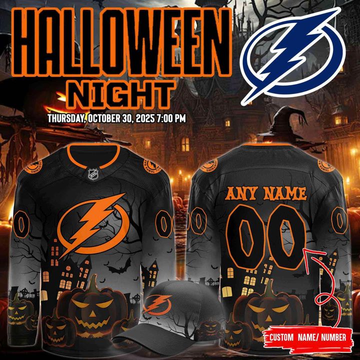 Tampa Bay Lightning 2025 Halloween Night Jersey Tampa Bay Lightning 2025 Halloween Night Jersey