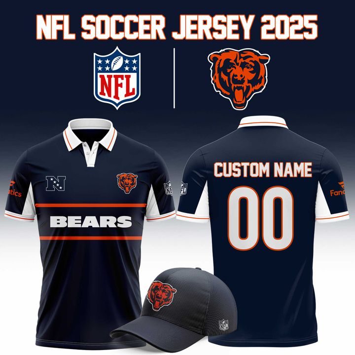 Chicago Bears NFL 2025 "Football x Football" Soccer jersey - Custom Chicago Bears NFL 2025 "Football x Football" Soccer jersey - Custom