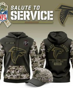 Atlanta Falcons ” Saluteto Service ” 2025 Hoodie(Custom)