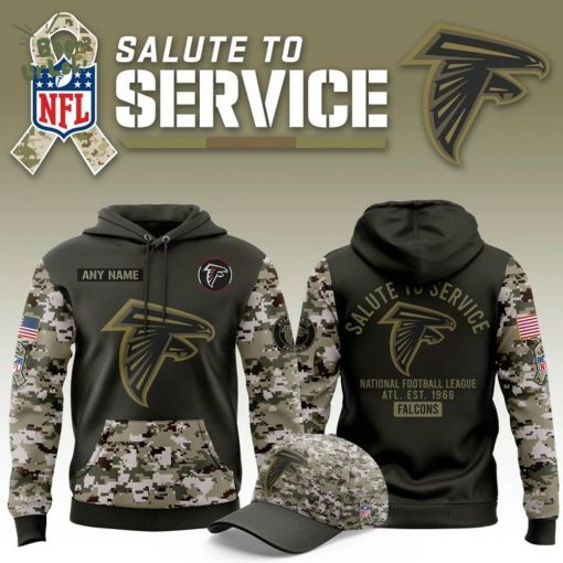 Atlanta Falcons ” Saluteto Service ” 2025 Hoodie(Custom)