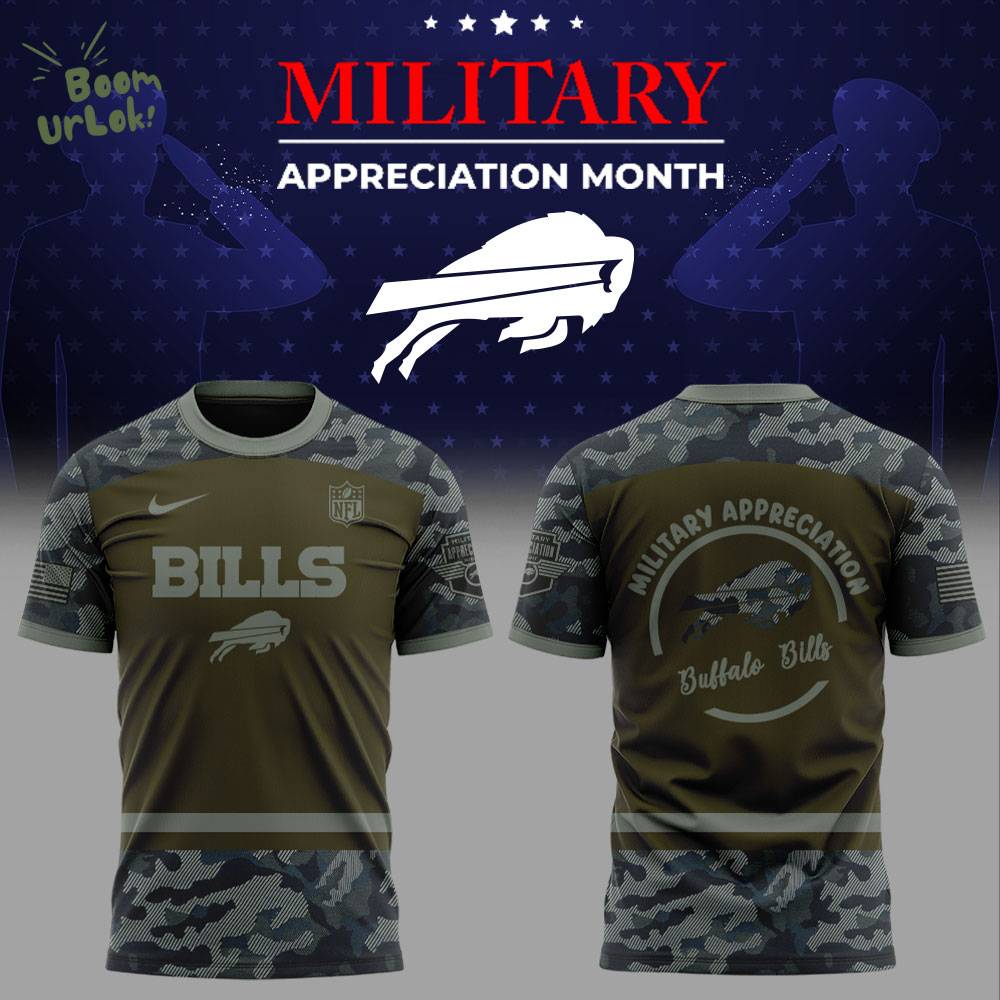 B.Bills Military Appreciation Month 2025 Combo Shirt B.Bills Military Appreciation Month 2025 Combo Shirt