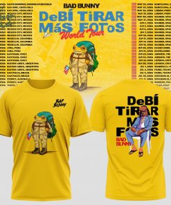 Bad Bunny – Debí Tirar Más Fotos World Tour Yellow Tee