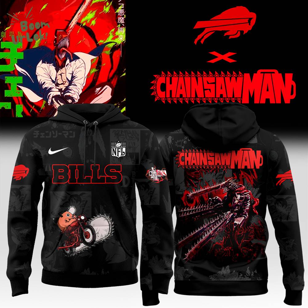 Bills x Chainsaw Man Hoodie Bills x Chainsaw Man Hoodie
