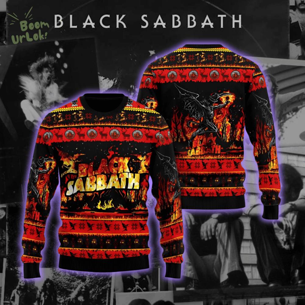 Black Sabbath Ugly Christmas Sweater Black Sabbath Ugly Christmas Sweater