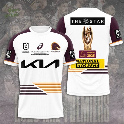 Brisbane Broncos 2025 Premiership 3D Shirt