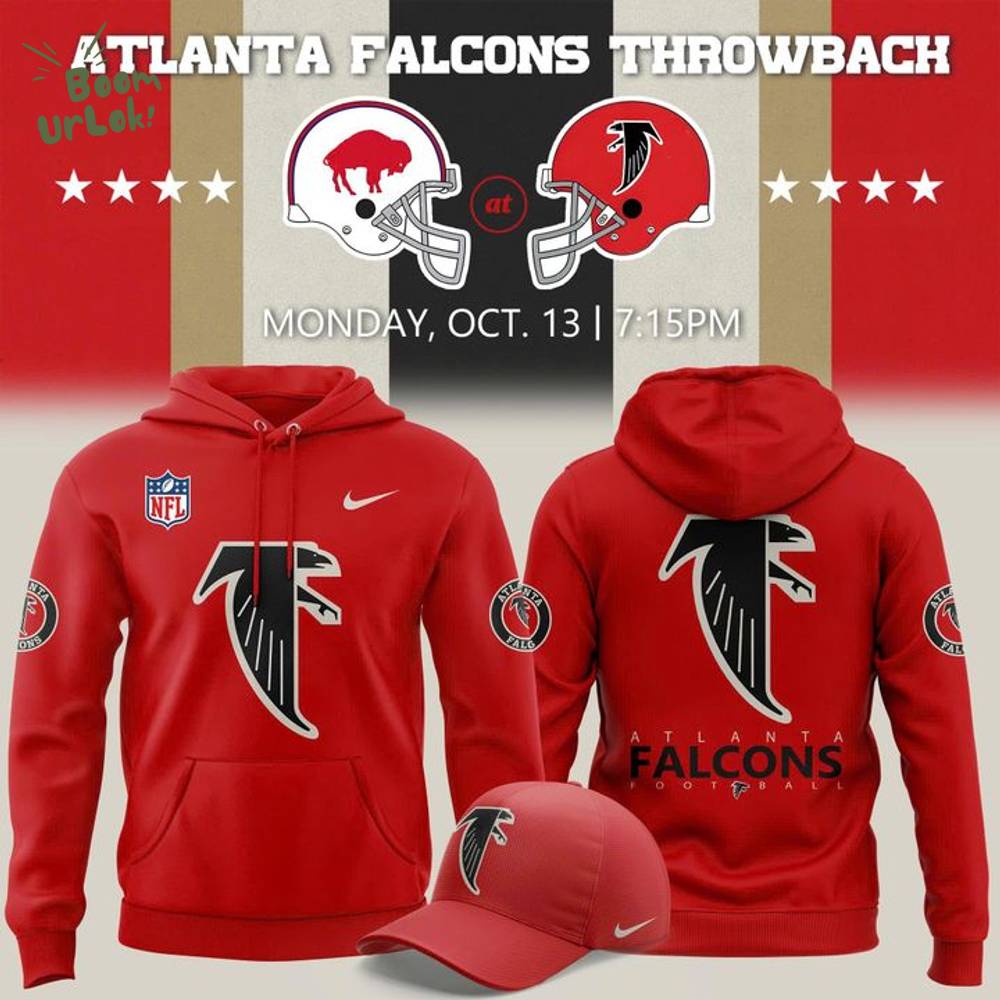 Limited Edition Atlanta Falcons 2025 Classic Logo Hoodie-RED Limited Edition Atlanta Falcons 2025 Classic Logo Hoodie-RED