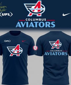 Limited Edition Columbus Aviators Football Blue TShirt