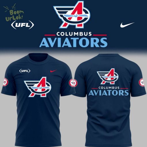 Limited Edition Columbus Aviators Football Blue TShirt
