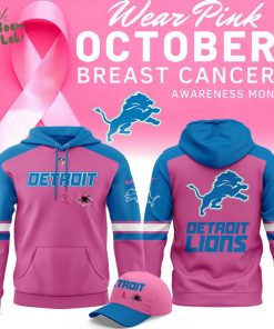 Limited Edition Detroit Lions Breast Cancer Awareness Hoodie 2025