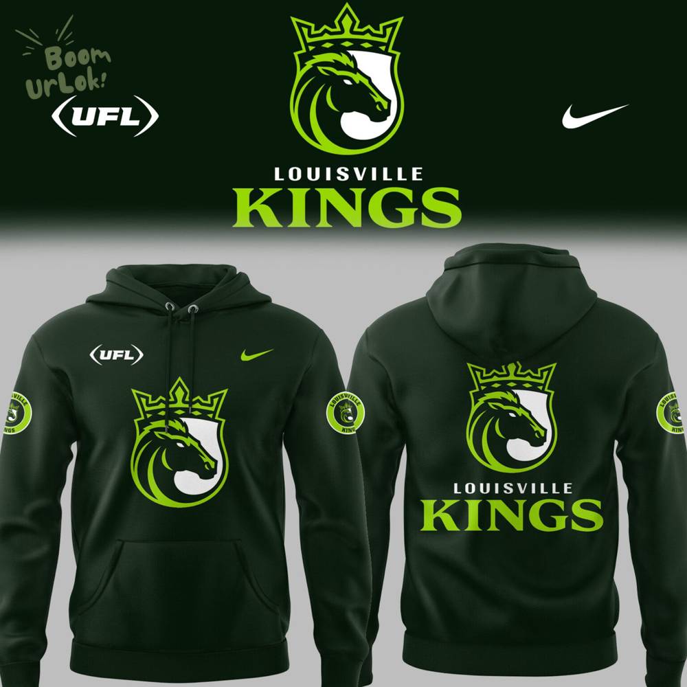 Limited Edition Louisville Kings Football Green Hoodie Limited Edition Louisville Kings Football Green Hoodie