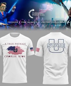 Limited Edition Utah State x Turning Point USA 2025 White TShirt