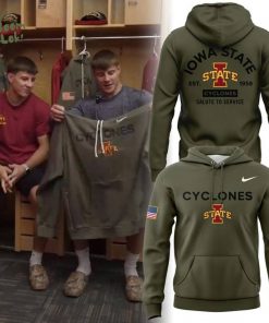 Limited Edition Veterans Day Hoodie From The Iowa State Wrestling Hoodie
