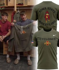 Limited edition Veterans Day t-shirt from the Iowa State Wrestling.