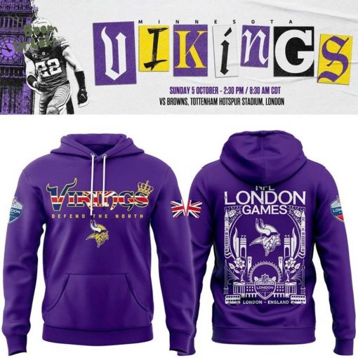 Minnesota Vikings 2025 NFL London game Hoodie
