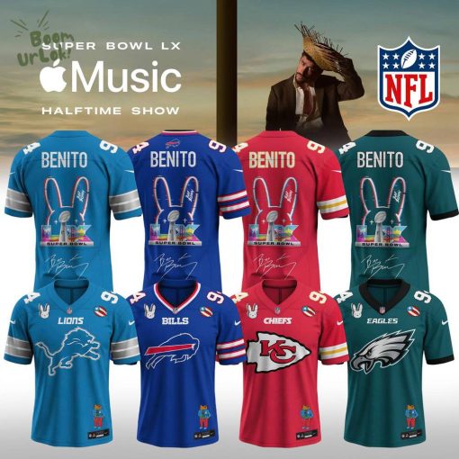 NFL x Bad Bunny 2026 Super Bowl LX Halftime Show Custom Name And Number Jersey