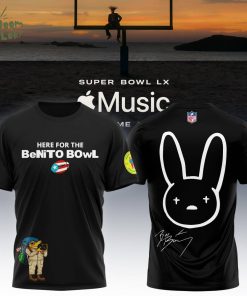 NFL x Bad Bunny Super Bowl Black Tshirt