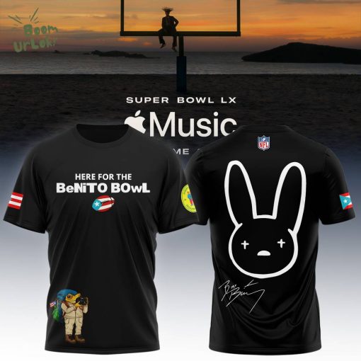 NFL x Bad Bunny Super Bowl Black Tshirt