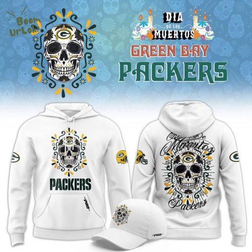 Packers Pro Standard Eternal Skull Hoodie – White