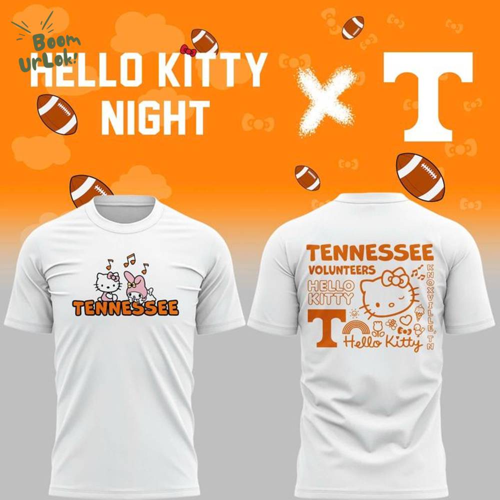 Special Edition Tennessee Football x Hello Kitty T-Shirt 2025 Special Edition Tennessee Football x Hello Kitty T-Shirt 2025