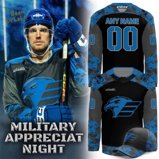 Colorado Eagles Military Appreciation Night Hockey Jersey 2025